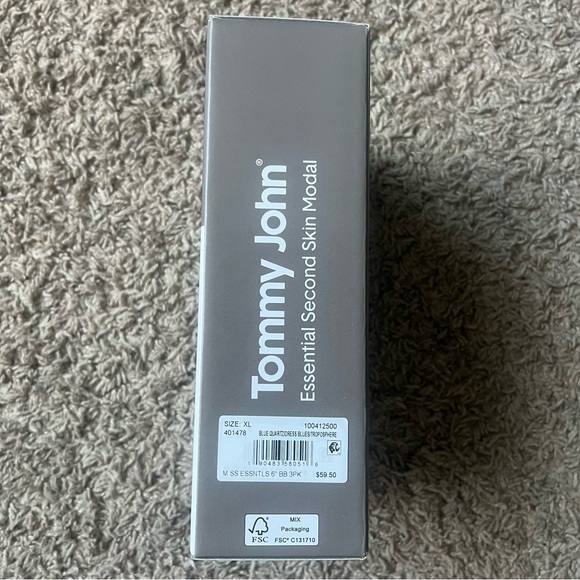 Tommy John Men's Boxer Briefs in Blue Tones - Picture 4 of 6